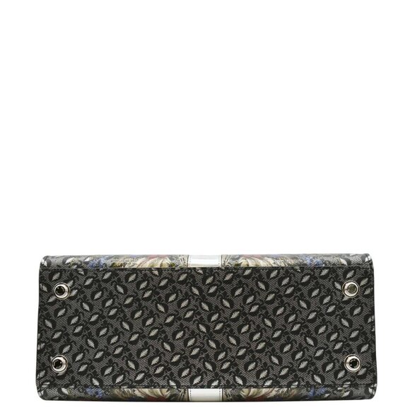 LOUIS VUITTON  City Steamer Floral Print Canvas Tote Bag Grey/Silver - Picture 10 of 13